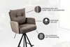 riess-ambiente Drehbarer Design Barhocker BIG GEORGE taupe Produktbild-Vorschau 13