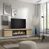 COZY Meuble TV, Banc Télé, 208x35x45cm, Pour les TV jusqu'à Voir les images du produit 2