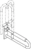 HEWI 801.50.101 90 Stützklappgriff drehb. Ser 801, Produktbild-Vorschau 2