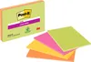 Post-it® Super Sticky Meeting Notes Neonfarben Haftnotizen Produktbild-Vorschau 1