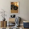 Gerahmtes Poster - Rahmen in heller Eiche - Motorrad Motor Produktbild-Vorschau 7
