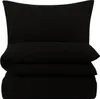 Biber Bettwäsche 240x220 Schwarz Uni Flanell Bettwäsche Produktbild-Vorschau 7