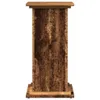 A wooden pedestal stand with storage. Voir les images du produit