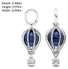 PANDORA Charm Anhänger798064NMB Blue Hot AirBalloon Silber Produktbild-Vorschau 13