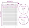 vidaXL Plisovaná roleta bílá 85x100 cm šířka látky 84,4 cm Náhled obrázku produktu 7