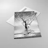 Bilder auf glas - Einteilig - Schwarzweiß Baum See - Produktbild-Vorschau 2