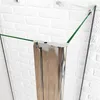 85x70cm 195cm 6mm ESG Falttür Glastür U-Form Duschkabine Produktbild-Vorschau 5