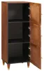 vidaXL Hohes brett Braun 40 x 33,5 x 110 cm Massivholz Produktbild-Vorschau 1