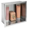 Rea Badezimmerregal 01 30X30X10 Brush Steel Produktbild-Vorschau 2