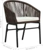 vidaXL Gartenstühle 2 Stk. Braun PE-Rattan -  Gartenstühle Produktbild-Vorschau 10