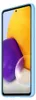 A close-up, angled view of a light blue phone case with a colorful abstract design on the back. Podgląd zdjęcia produktu