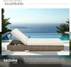 2 chaises longues en rotin avec structure en aluminium et Voir les images du produit 4