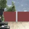 The Living Store Ausziehbare Seitenmarkise Braun 120 x 1000 Produktbild-Vorschau 2
