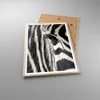 Gerahmtes Poster - Rahmen in heller Eiche - Zebra Streifen Produktbild-Vorschau 3