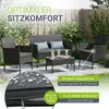 Juskys Polyrattan Gartenmöbel-Set Fort Myers inkl. Produktbild-Vorschau 2