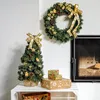 Creative Home Zlatý věnec na dveře 35 cm Jedlový věnec Náhled obrázku produktu 4