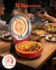 SucceBuy forno elettrico per pizza da 1200 W, pizzaiolo con Anteprima dell’immagine prodotto 2