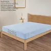 Jersey Spannbettlaken Baumwolle 90x200+30 cm, hellblau Produktbild-Vorschau 2
