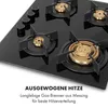 Klarstein Gasherd, Gaskochfeld 4 Flammig, Einbau-Gaskocher Produktbild-Vorschau 3
