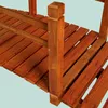 Pont de jardin Relaxdays, avec balustrade, en bois de Voir les images du produit 6