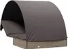 vidaXL 2-Personen-Sonnenliege mit Dach Grau 211x112x140 Produktbild-Vorschau 6