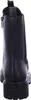 A back view of a black Chelsea boot with a thick sole. Produktbild-Vorschau