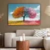 MuchoWow® - Leinwandbilder - Baum - Bunt - Natur - Baum des Produktbild-Vorschau 5