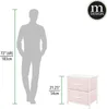 mDesign Nachttisch Kommode Schrank Organizer Stoff Metall Produktbild-Vorschau 6