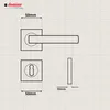 Domino Türgriff QUADRADO-QR M1 Drückergarnitur BB-Buntbart Produktbild-Vorschau 7