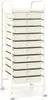 A white rolling cart with ten drawers is shown against a white background. Produktbild-Vorschau