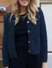 ASKSA Damen Strickjacke Rundhals Cardigan Knopfleiste Produktbild-Vorschau 6