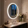 WISFOR Oval LED Badezimmerspiegel 50x70 cm Wandspiegel mit Produktbild-Vorschau 2