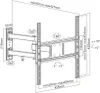 goobay TV-Wandhalterung Basic FULLMOTION (M), (für 81 - Produktbild-Vorschau 25