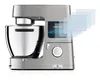 A silver kitchen mixer with a digital display showing a safety belt icon and text. Produktbild-Vorschau
