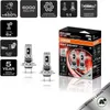 Product packaging and two individual LED bulbs for a car headlight. Produktbild-Vorschau