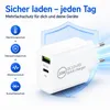 20W USB-C GaN Ladegerät mit 1m USB-C Ladekabel (20W) - Produktbild-Vorschau 8