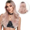 SassyGoods Blonde Hellrosa Perücke für Damen – Waschbar – Produktbild-Vorschau 1