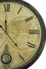 Wanduhr mit Pendel alte Weltkarte 60 cm Produktbild-Vorschau 3