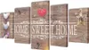 Bilder Dekoration Set Home Sweet Home 100 x 50 cm Produktbild-Vorschau 1