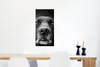 MuchoWow® Poster Tierprofil Labrador Hund in schwarz und Produktbild-Vorschau 5
