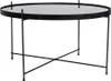 Couchtisch >Venezia< in Schwarz, Glas - 70x40x70cm Produktbild-Vorschau 1