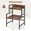 COSTWAY 3-stufiger Mikrowellenständer, industrielles Produktbild-Vorschau 7
