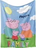 Fleecedecke 100x140 cm, Peppa Pig, familie Productafbeelding-voorbeeld 2