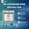 VBChome Edelstahl Einbauspüle 49x48x21 cm – Gebürsteter Produktbild-Vorschau 7