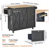 Kuchyňský ostrůvek VEVOR, pojízdný vozík 143 cm s dřevěnou Náhled obrázku produktu 7