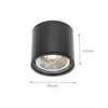 Spectrum LED Chloe GU10 AR111 Aufbauleuchte schwarz Produktbild-Vorschau 9