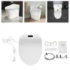 A collage of images showing a bidet toilet seat, its components, and installation examples. Podgląd zdjęcia produktu