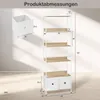WOLTU Standregal, mit 5 Ablagen, 2 Schubladen, Produktbild-Vorschau 7