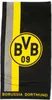 BVB-Duschtuch mit Logo im Streifenmuster 70x140cm Produktbild-Vorschau 3