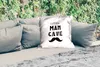 MuchoWow® Outdoor Kissen - Zitate - Kleine Männerhöhle - Produktbild-Vorschau 2